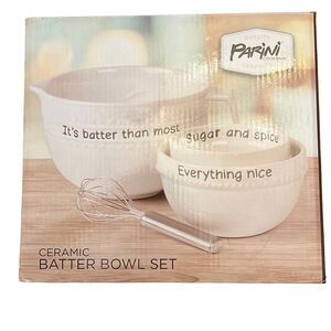 Parini‎ Ceramic Batter Bowl Set NIB